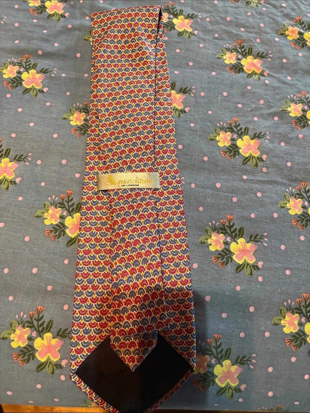 Aquascutum  Patterned Silk Tie